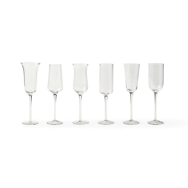 DISEGUALE SET 6 MIXED SHAPES FLUTES