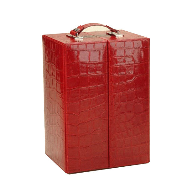 RED LEATHER HEMINGWAY CHAMPAGNE SET BY RENZO ROMAGNOLI - Luxxdesign.com - 2