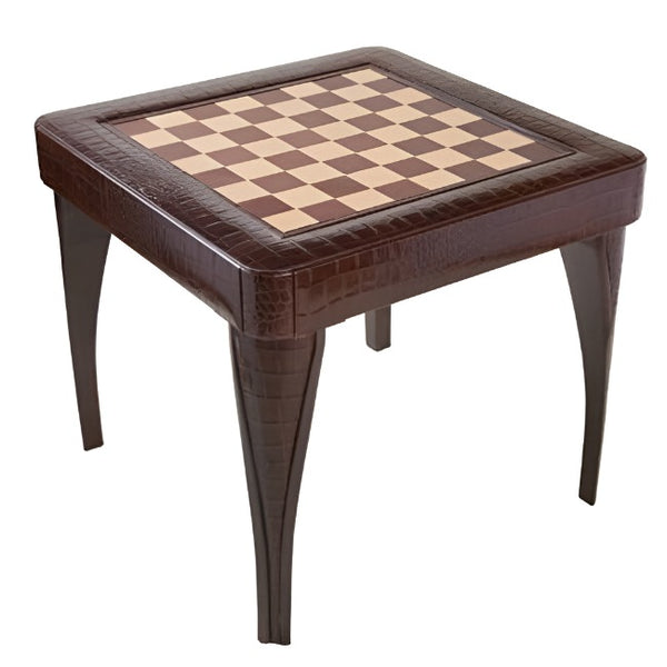 LUXOR CROCCO LEATHER MULTIGAME TABLE