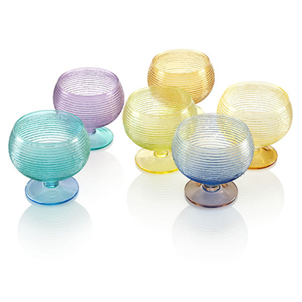 MULTICOLOR SET 6 ICE CREAM BOWLS BY IVV - Luxxdesign.com - 1