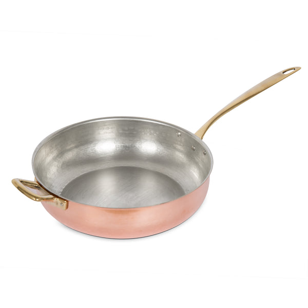 COPPER DEEP FLARED FRYPAN WITH LID