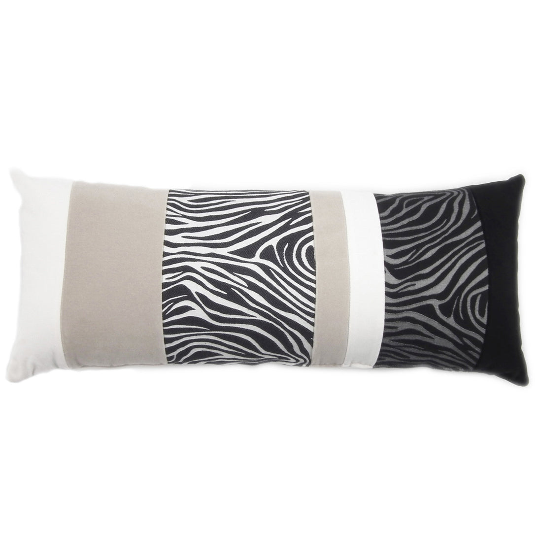 GLAMOROUS GREY BAGUETTE CUSHION 35x80 BY L'OPIFICIO - Luxxdesign.com - 2