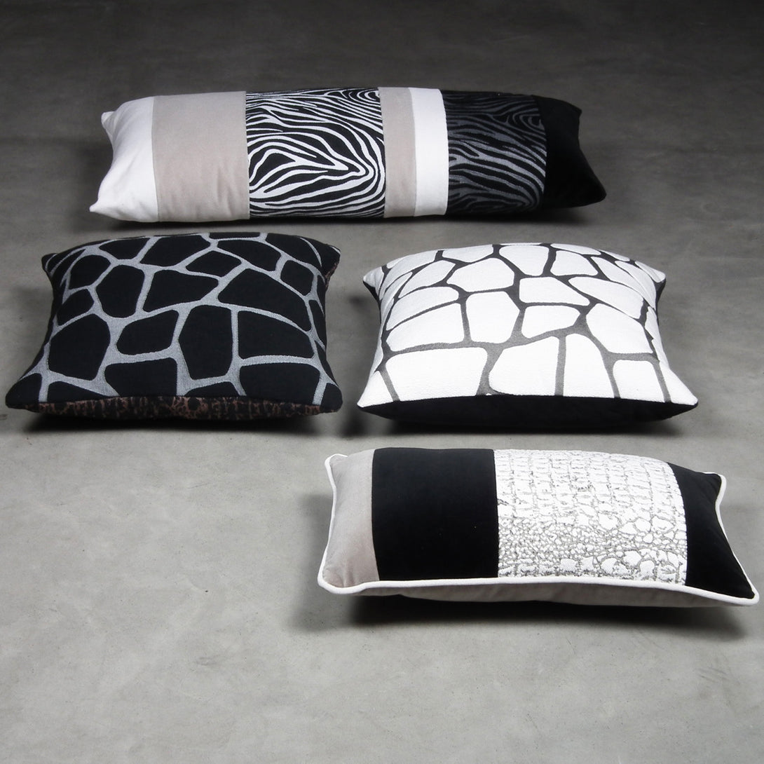 GLAMOROUS GREY BAGUETTE CUSHION 35x80 BY L'OPIFICIO - Luxxdesign.com - 3