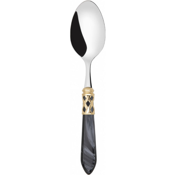 ALADDIN GOLD RING 6 TABLE SPOONS BLACK