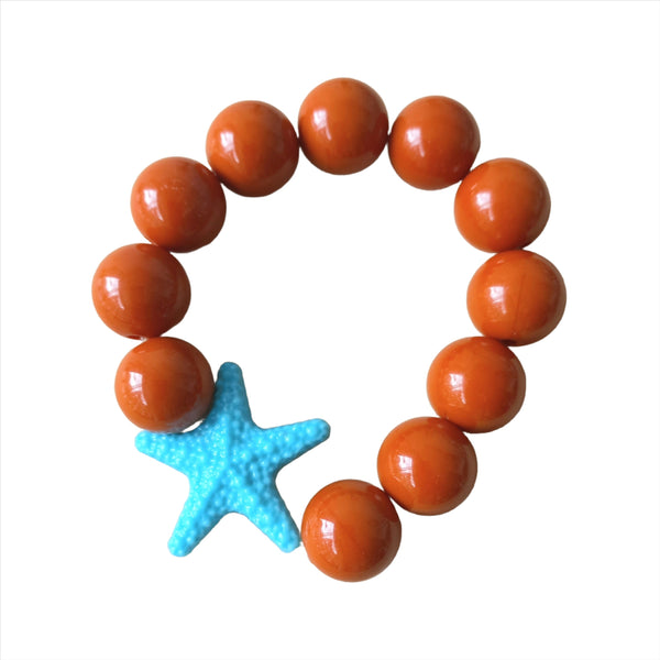 STARFISH STRETCH BRACELET TURQUOISE