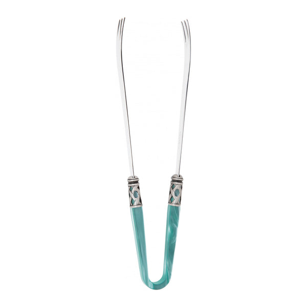ALADDIN OLD SILVER-PLATED RING MULTIPURPOSE TONGS