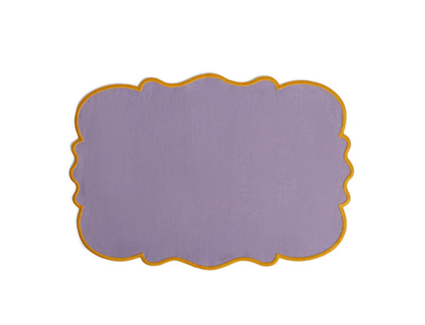 SMERLO - SET 2 SCALLOPED PLACEMATS LILAC