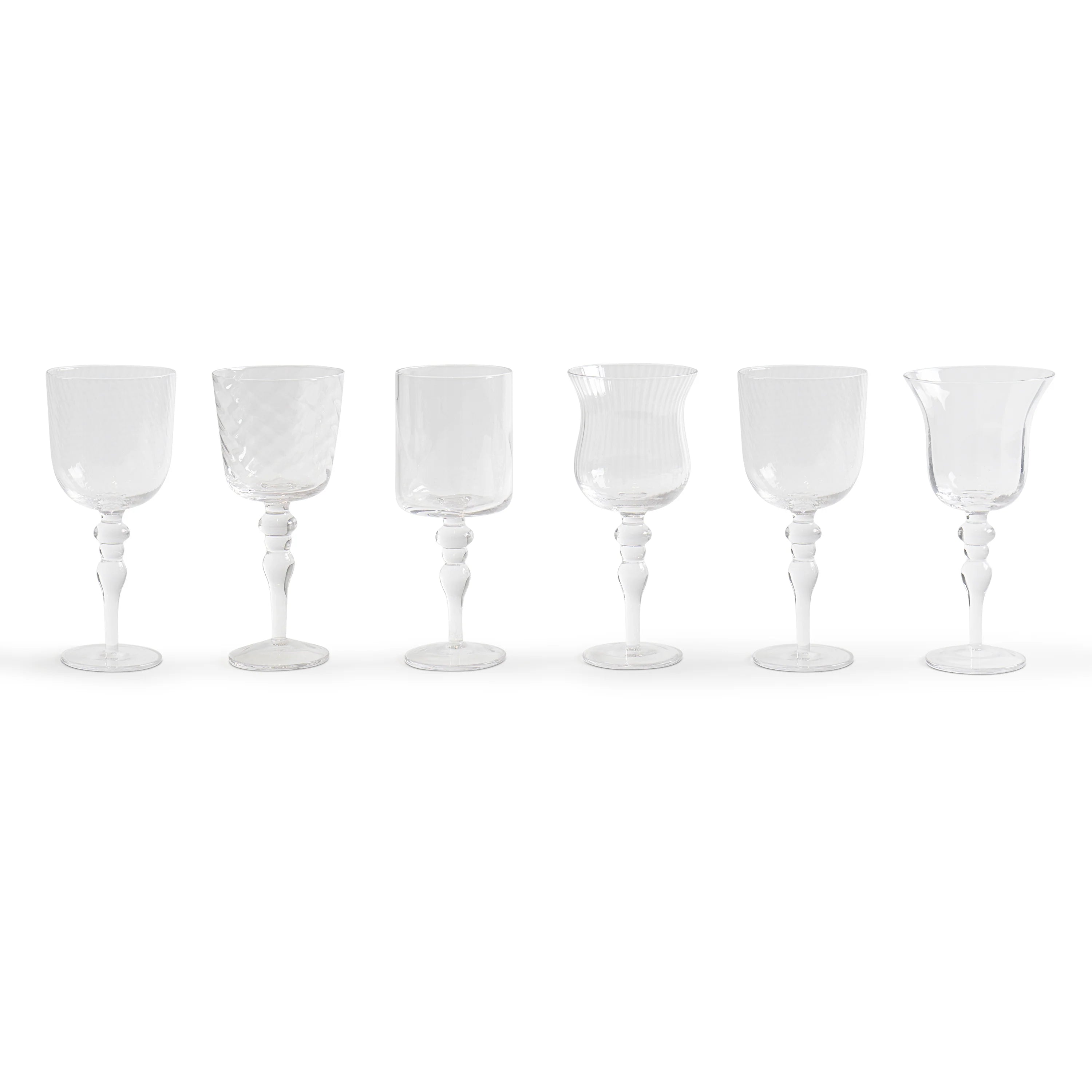DISEGUALE SET 6 GOBLET TEXTURE