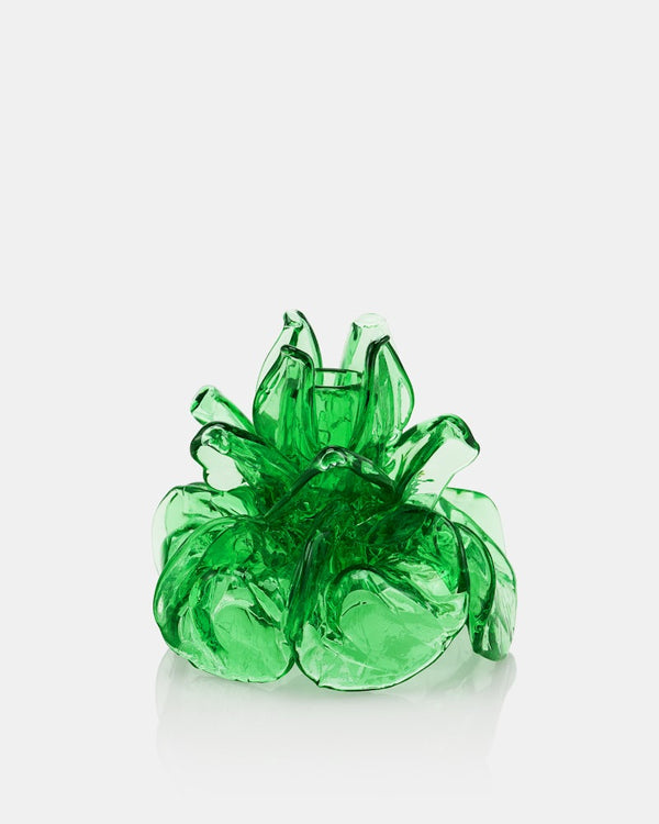 PEONY CANDLE HOLDER GREEN