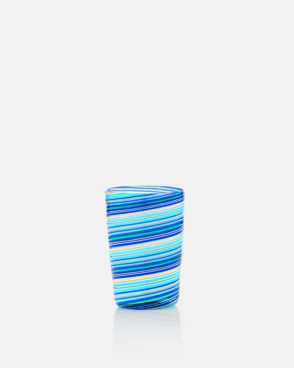 RAINBOW BLUE SWIRL TUMBLER SET OF 2