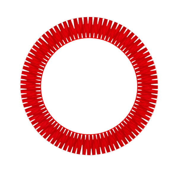 RIVIERA RED SET OF 2 DINNER PLATES
