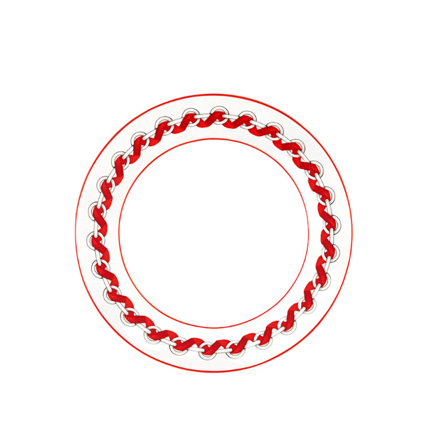 RIVIERA RED SET OF 2 SOUP PLATES