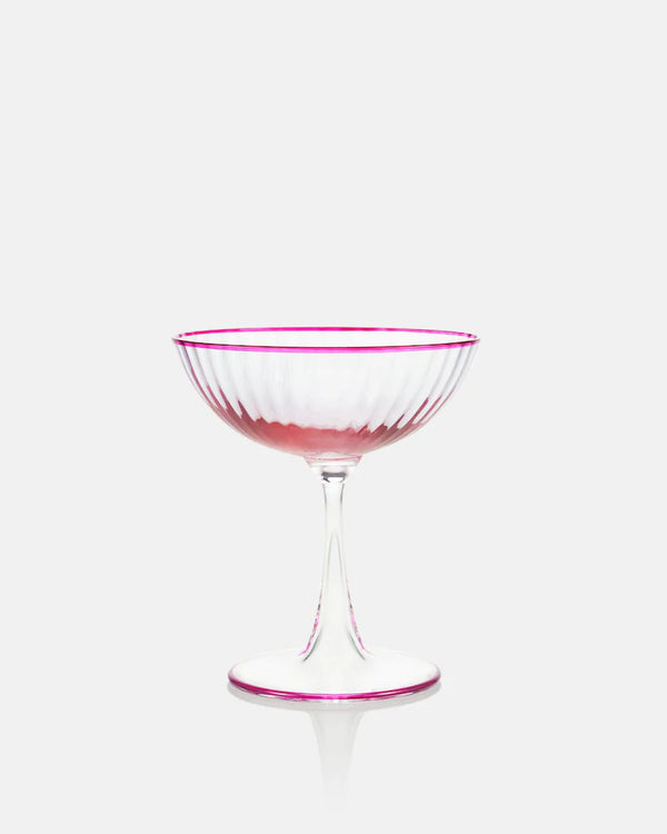 STRIPED CHAMPAGNE GLASS SET OF 2