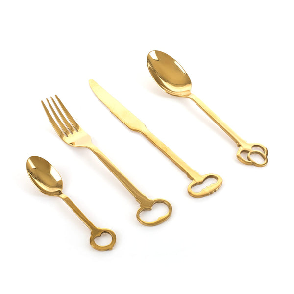 KEYTLERY GOLD CUTLERY SET 24