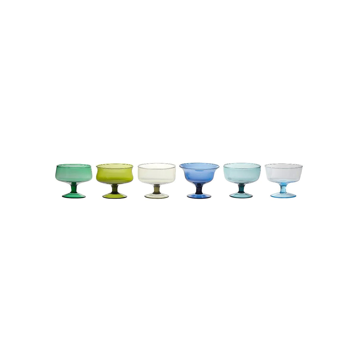 DISEGUALE SET 6 SMALL CUPS MIXED SHAPES