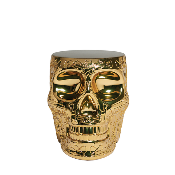 MEXICO STOOL AND SIDETABLE METAL FINISH
