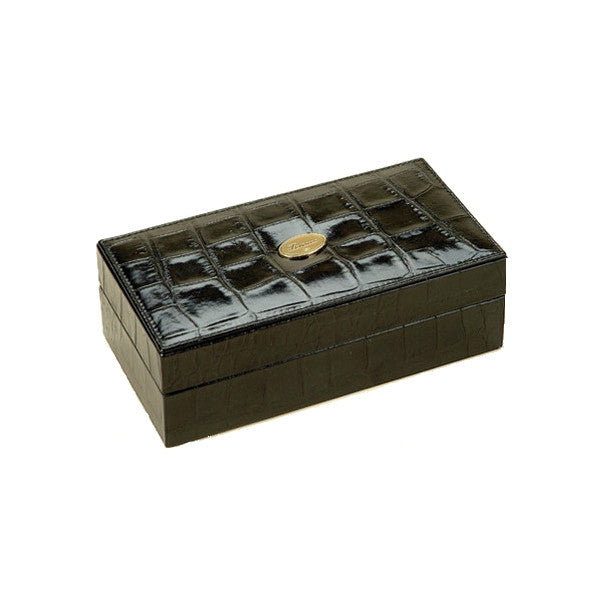 BLACK LEATHER BRIDGE SET BY RENZO ROMAGNOLI - Luxxdesign.com