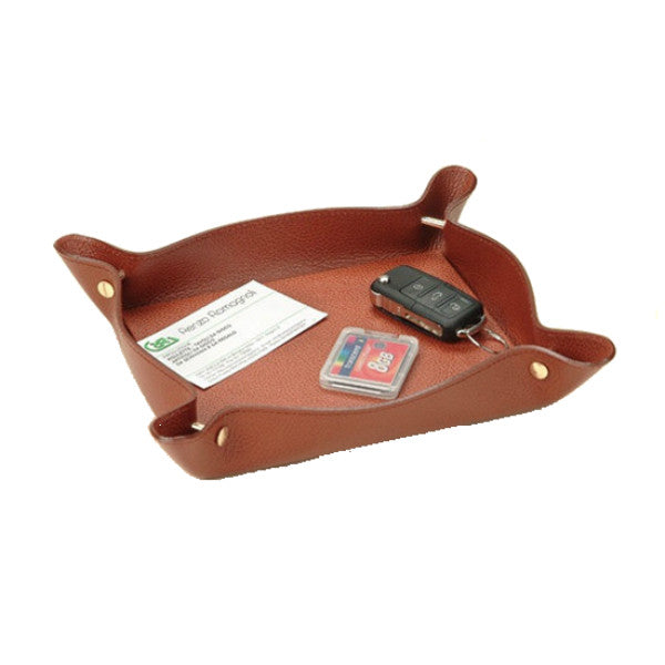 CROCCO LEATHER TRINKET TRAY BY RENZO ROMAGNOLI - Luxxdesign.com - 1