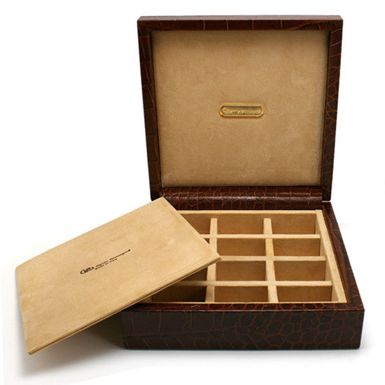 BROWN CUFFLINK BOX BY RENZO ROMAGNOLI - Luxxdesign.com