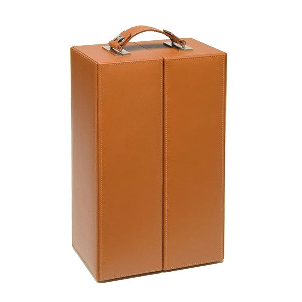 COGNAC LEATHER HEMINGWAY WHISKY SET BY RENZO ROMAGNOLI - Luxxdesign.com