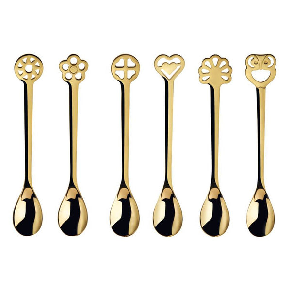 PORTAFORTUNA SPOON SET GOLD