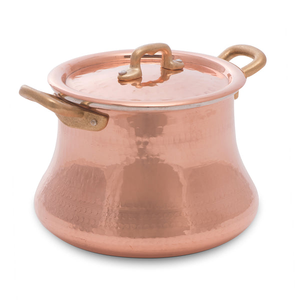 COPPER BEANPOT WITH LID