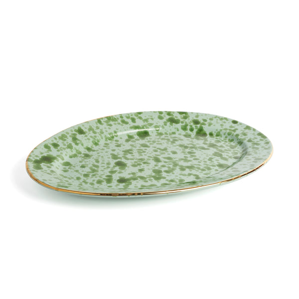 POIS OVAL PLATTER GREEN