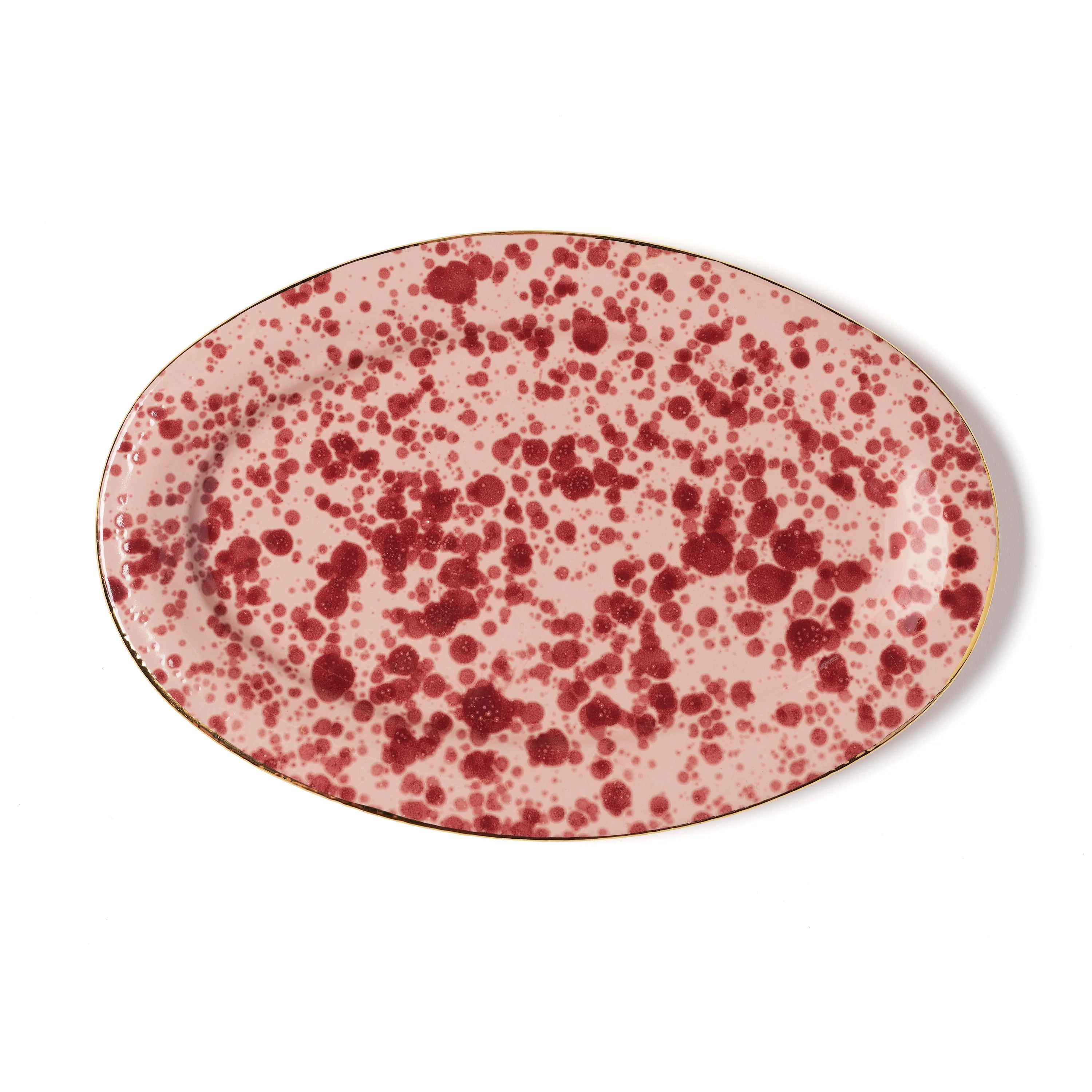 LA TAVOLA SCOMPOSTA OVAL DISH IN RED