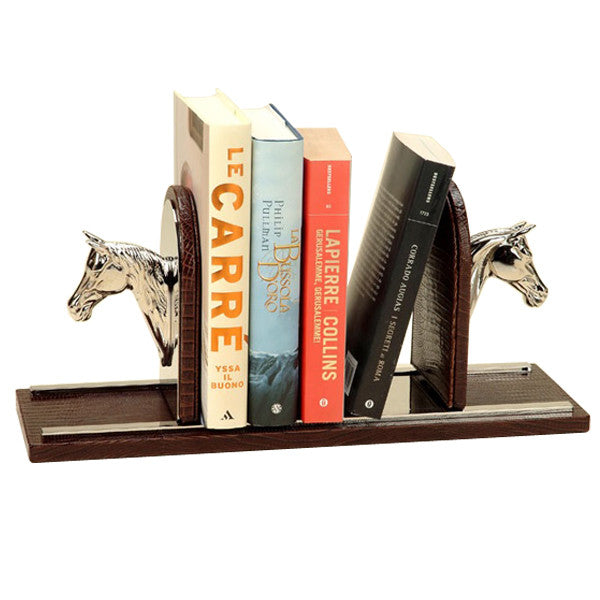 BOOKENDS THESIUS BROWN HORSE BY RENZO ROMAGNOLI - Luxxdesign.com