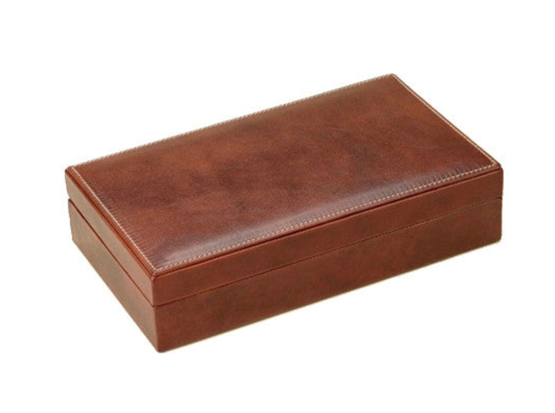 LARGE LEATHER DOMINO BOX BY RENZO ROMAGNOLI - Luxxdesign.com - 2