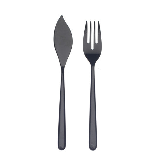 LINEA ORO NERO 24-PIECE FISH CUTLERY SET BY MEPRA - Luxxdesign.com