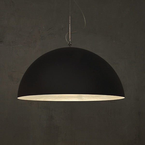 MEZZA LUNA BLACK MATT PENDANT LIGHT BY IN-ES.ARTDESIGN - Luxxdesign.com - 5