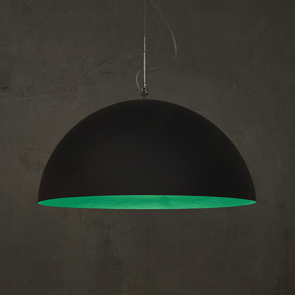MEZZA LUNA BLACK MATT PENDANT LIGHT BY IN-ES.ARTDESIGN - Luxxdesign.com - 1