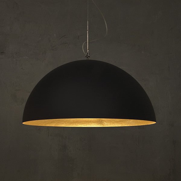 MEZZA LUNA BLACK MATT PENDANT LIGHT BY IN-ES.ARTDESIGN - Luxxdesign.com - 2