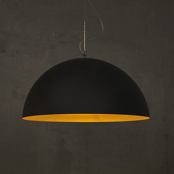 MEZZA LUNA BLACK MATT PENDANT LIGHT BY IN-ES.ARTDESIGN - Luxxdesign.com - 3