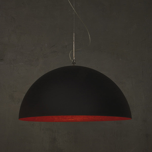 MEZZA LUNA BLACK MATT PENDANT LIGHT BY IN-ES.ARTDESIGN - Luxxdesign.com - 4