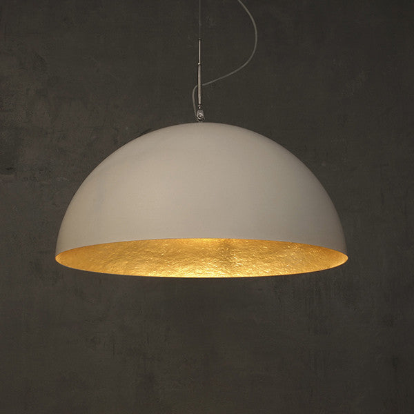 MEZZA LUNA WHITE MATT PENDANT LIGHT BY IN-ES.ARTDESIGN - Luxxdesign.com - 4