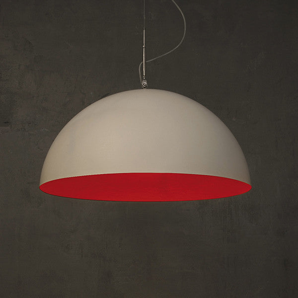 MEZZA LUNA WHITE MATT PENDANT LIGHT BY IN-ES.ARTDESIGN - Luxxdesign.com - 6