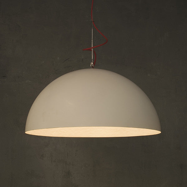 MEZZA LUNA WHITE MATT PENDANT LIGHT BY IN-ES.ARTDESIGN - Luxxdesign.com - 7