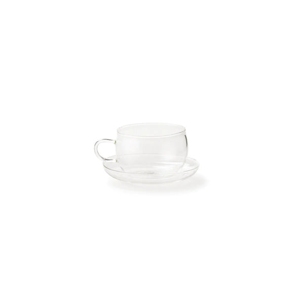 BORO 2 TEA CUPS W/  PLATE