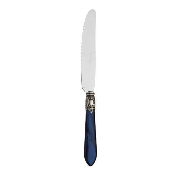 OXFORD OLD SILVER-PLATED RING 6 FISH KNIVES