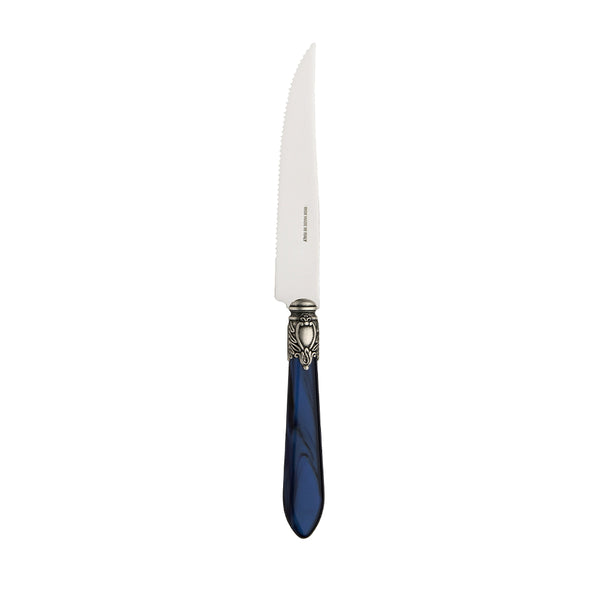 OXFORD OLD SILVER-PLATED RING 6 STEAK KNIVES