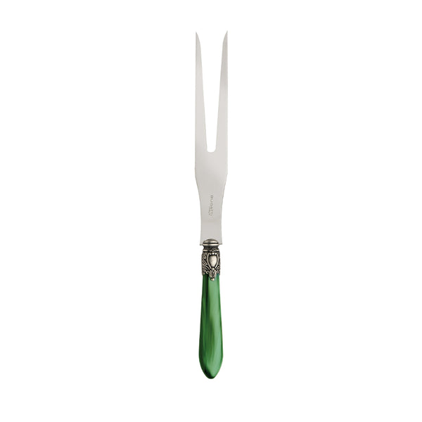 OXFORD OLD SILVER-PLATED RING ROAST CARVING FORK