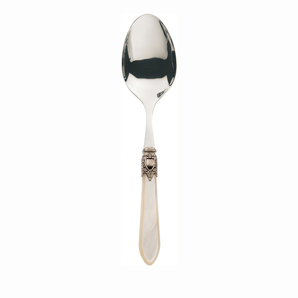 OXFORD ANTIQUE GOLD RING SALAD SERVING SPOON