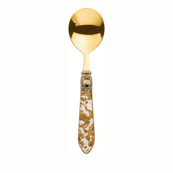 OXFORD GOLD 6 SOUP SPOONS