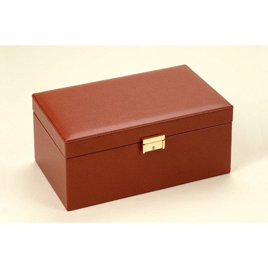 BROWN OSTRICH LEATHER JEWEL & WATCH CASE BY RENZO ROMAGNOLI - Luxxdesign.com