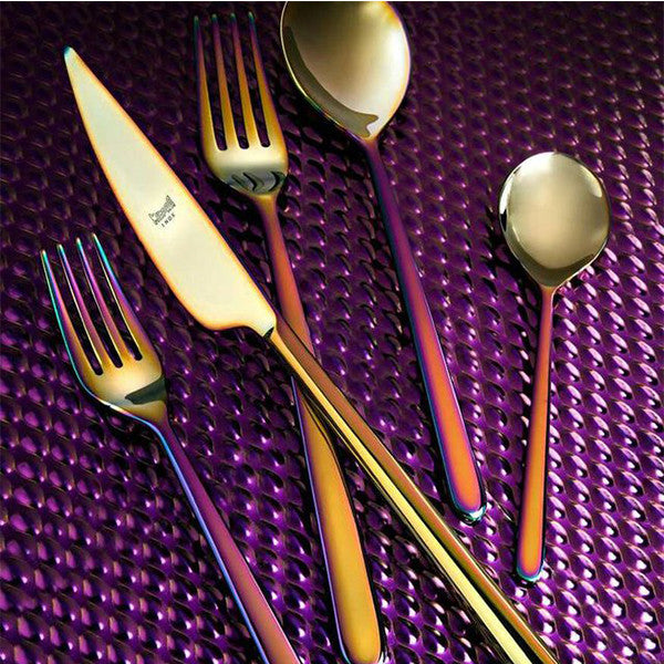 Linea Rainbow 24 Piece Cutlery Set by Mepra on