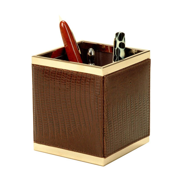 PEN HOLDER BROWN THESIUS BY RENZO ROMAGNOLI - Luxxdesign.com