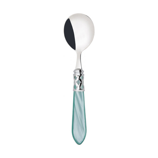 ALADDIN CHROME RING 6 SOUP SPOONS