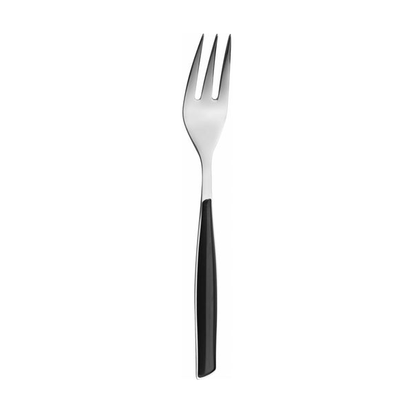 GLAMOUR 6 CAKE FORKS BLACK PIANO